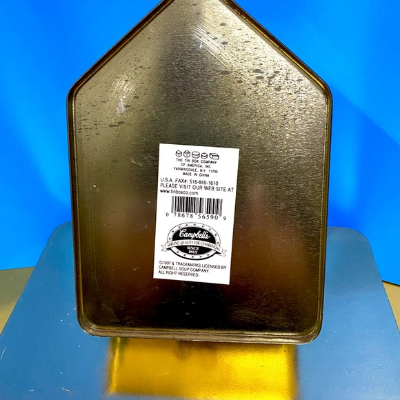 CAMPBELLS SOUP VTG 1997 CAMPBELL KIDS CLUBHOUSE TIN THE TIN BOX CO & CLOTH DOLL - Picture 16 of 16